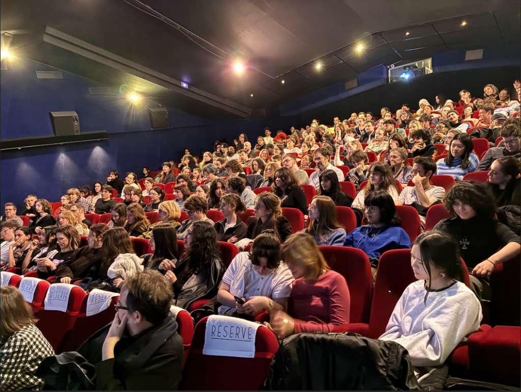 Students and fans at the AFCA cineclub in Paris, for the Fortiche DNA presentation by the founders.