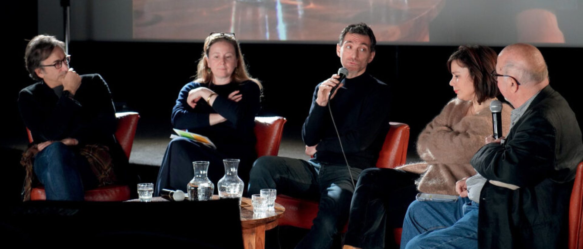 Fortiche producer Marion Delord sharing insights on a panel about France's role as a global animation production leader during the Soirée de la Création.